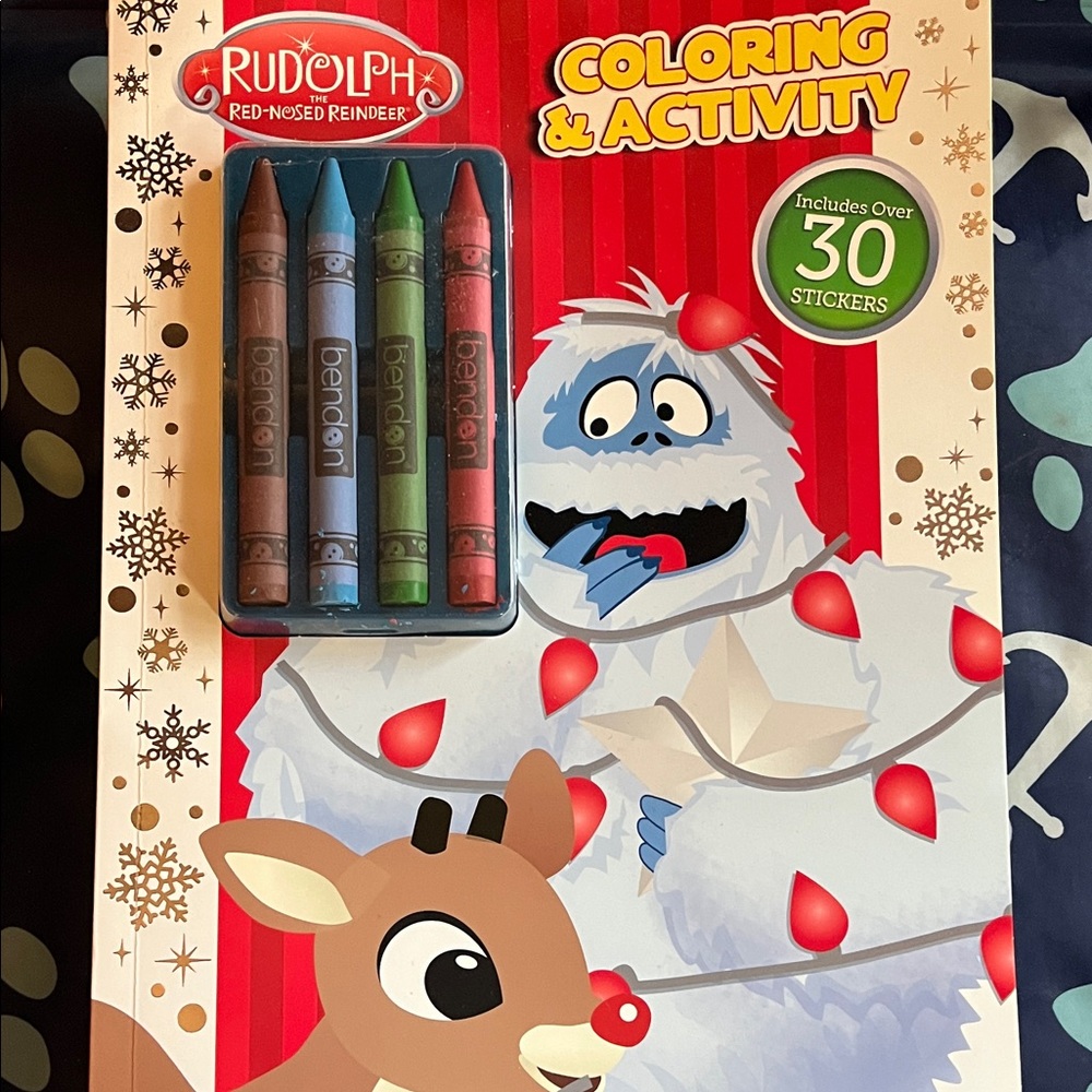 Rudolph Coloring & Activity Book with Crayons